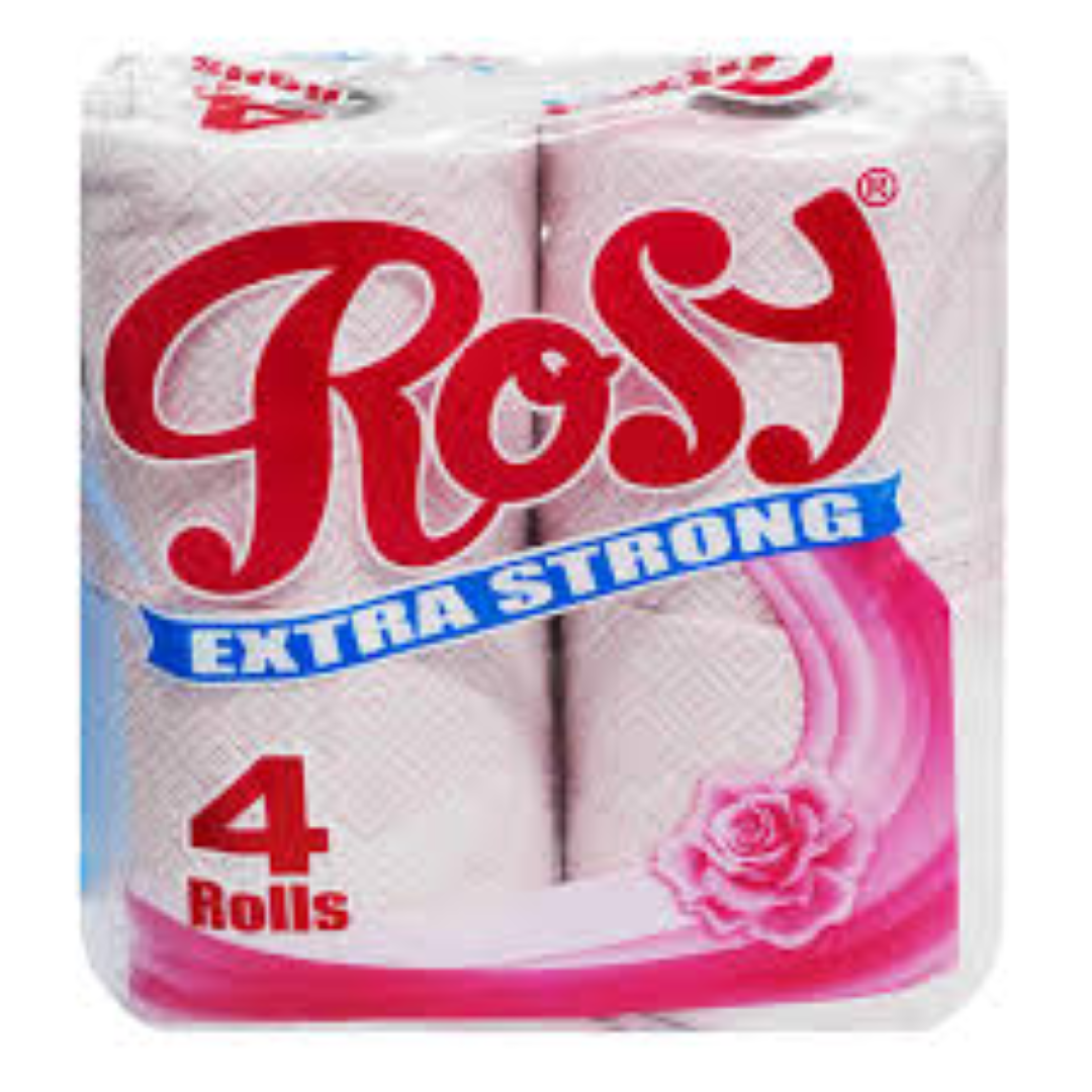 ROSY TOILET TISSUE PRINTED 4S UNWRAPPED